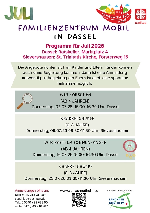 Dassel Juli 2026.jpg Programm Juli 2026 © Caritas