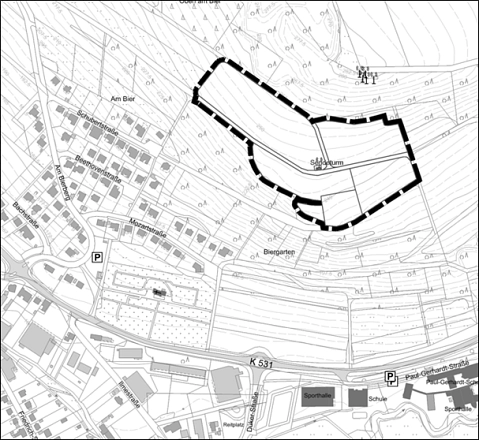 Geltungsbereich 48. FPlan Änderung 48. Flächennutzungsplanänderung Geltungsbereich © Stadt Dassel