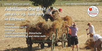 Foto und Plakatentwurf: DG Eilensen zum 900 Jährigen Jubiläumsfest Eilensen 2018&nbsp;&copy;&nbsp;Dorfgemeinschaft Eilensen e.V.