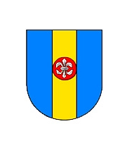 Wappen_Ellensen Beschreibung des Wapppens von Ellensen:
Im blauen Schild ein senkrecht gestellter goldener Pfahl, der mit einer roten Scheibe gelegt ist. In der roten Scheibe eine silberne Lilie. © Stadt Dassel